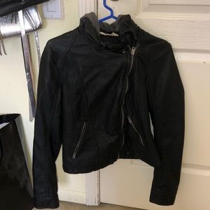 Faux leather jacket!!